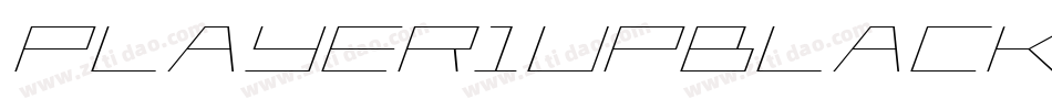 Player1UpBlack-YRDv字体转换