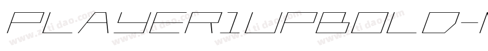 Player1UpBold-Meor字体转换