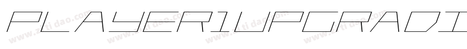 Player1UpGradientRegular-RZal字体转换
