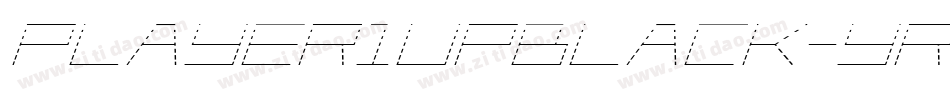 Player1UpBlack-YRDv字体转换