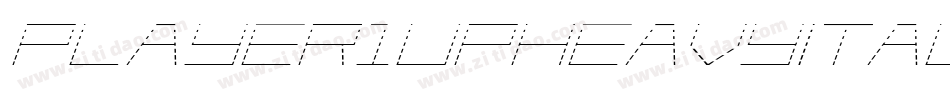 Player1UpHeavyItalic-81JB字体转换 Player1UpHeavyItalic-81JB字体转换