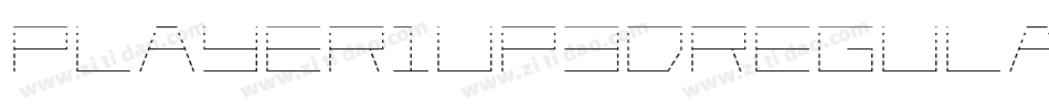 Player1Up3DRegular-81Jz字体转换