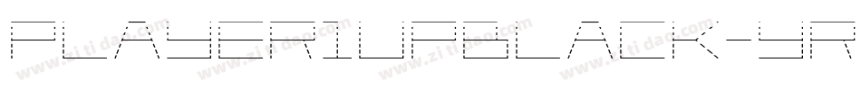 Player1UpBlack-YRDv字体转换