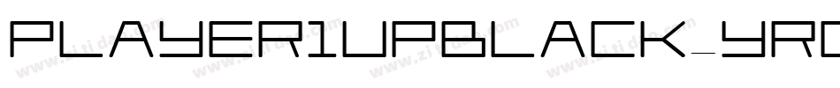 Player1UpBlack-YRDv字体转换