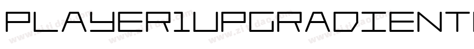 Player1UpGradientItalic-1A34字体转换