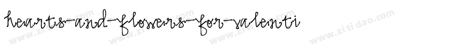 hearts-and-flowers-for-valentines-1字体转换