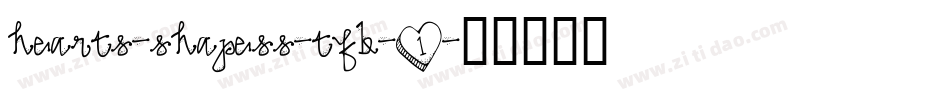 hearts-shapess-tfb-1字体转换