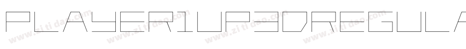 Player1Up3DRegular-81Jz字体转换