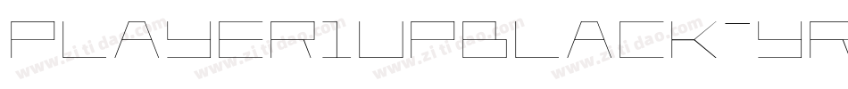 Player1UpBlack-YRDv字体转换