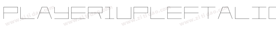 Player1UpLeftalic-rZo9字体转换