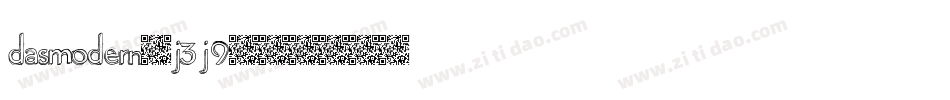 Dasmodern-j3j9字体转换