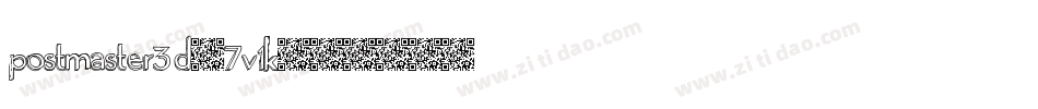 Postmaster3D-7V1K字体转换