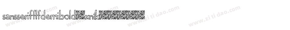 SansserifflfDemibold-xn1K字体转换