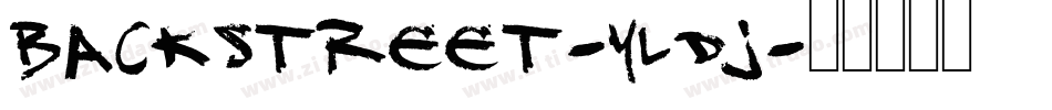 Backstreet-YLDj字体转换