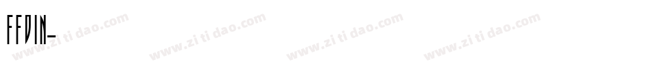 FFDIN字体转换