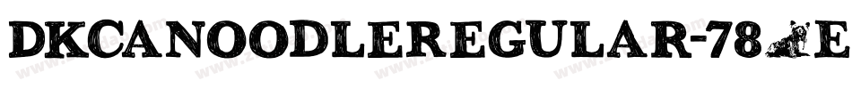 DkCanoodleRegular-785E字体转换