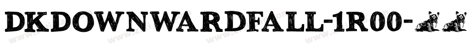 DkDownwardFall-1R00字体转换