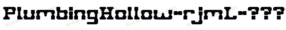 PlumbingHollow-rjmL字体转换