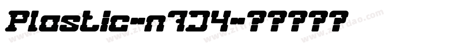 Plastic-n7J4字体转换