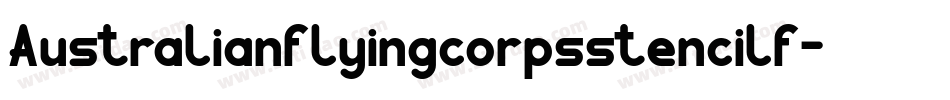 Australianflyingcorpsstencilf-EG1W字体转换