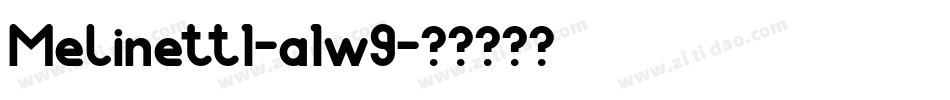 Melinett1-a1w9字体转换