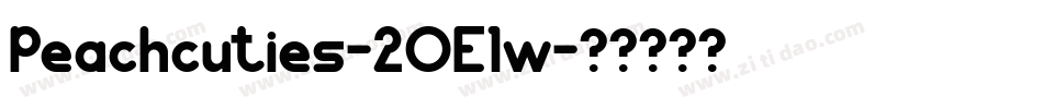 Peachcuties-2OE1w字体转换