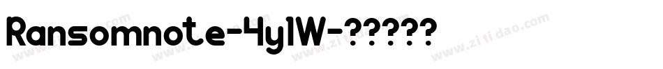 Ransomnote-4y1W字体转换