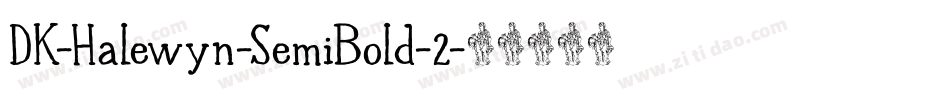 DK-Halewyn-SemiBold-2字体转换