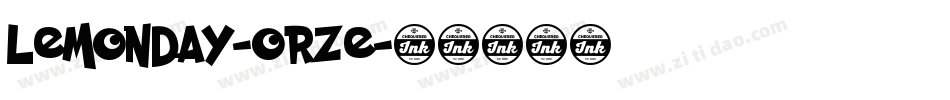 Lemonday-ORZe字体转换