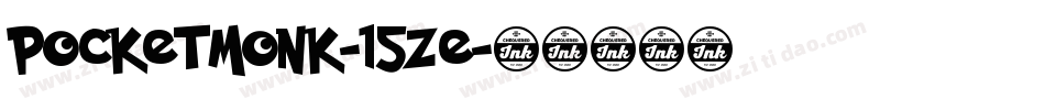 PocketMonk-15ze字体转换