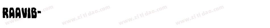 raavib字体转换