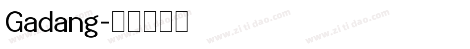 Gadang字体转换