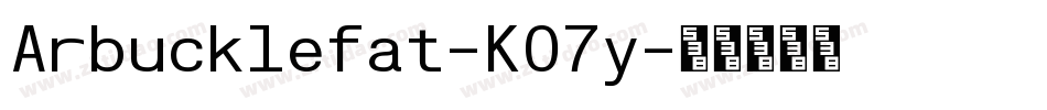 Arbucklefat-KO7y字体转换