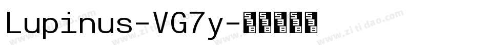 Lupinus-VG7y字体转换