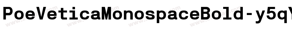 PoeVeticaMonospaceBold-y5qY字体转换