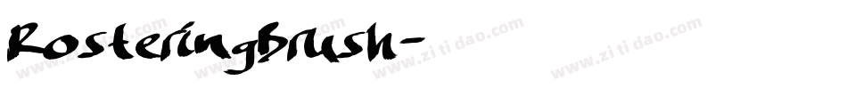 RosteringBrush字体转换