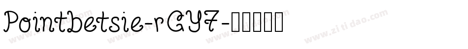 Pointbetsie-rGY7字体转换