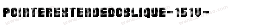 PointerExtendedOblique-151v字体转换
