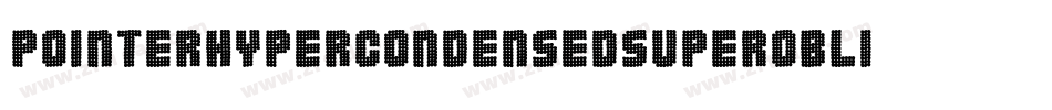 PointerHypercondensedSuperoblique-KPnX字体转换