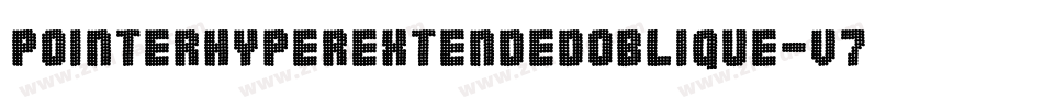 PointerHyperextendedOblique-v7L9字体转换