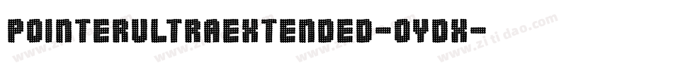PointerUltraextended-oYdx字体转换