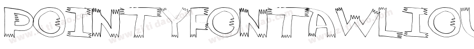 PointyFontawlious-8rgA字体转换