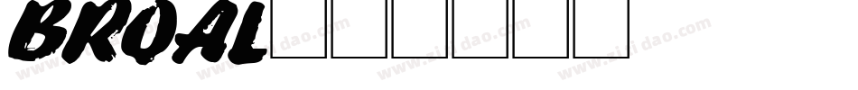BROAL字体转换