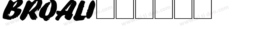 BROALI字体转换