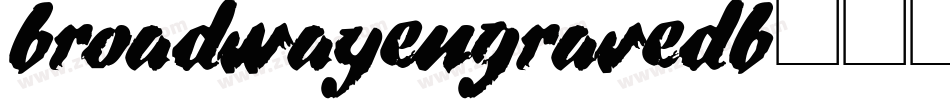 broadwayengravedb字体转换