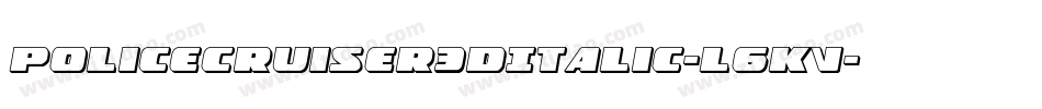 PoliceCruiser3DItalic-l6KV字体转换