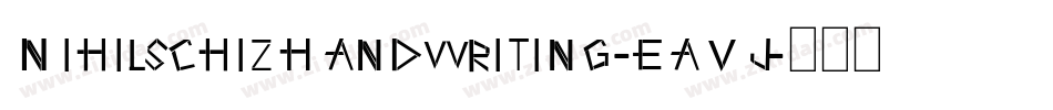 NihilschizHandwriting-EaVj字体转换