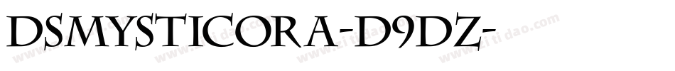 DsMysticora-d9dZ字体转换