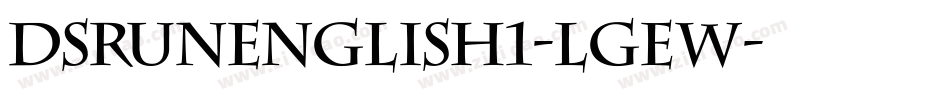 DsRunenglish1-lgew字体转换