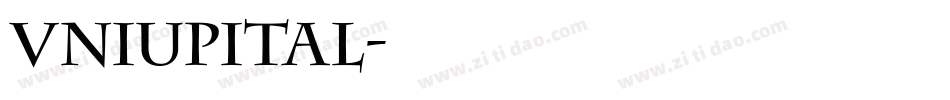 vniupital字体转换